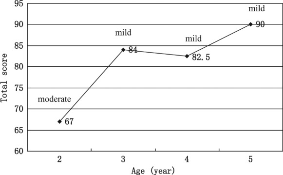 圖4:綜合功能評價總分。 圖4:綜合功能評價總分。