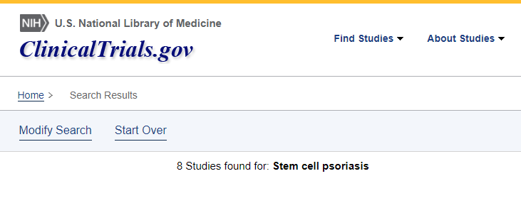 干細胞治療銀屑病的臨床試驗