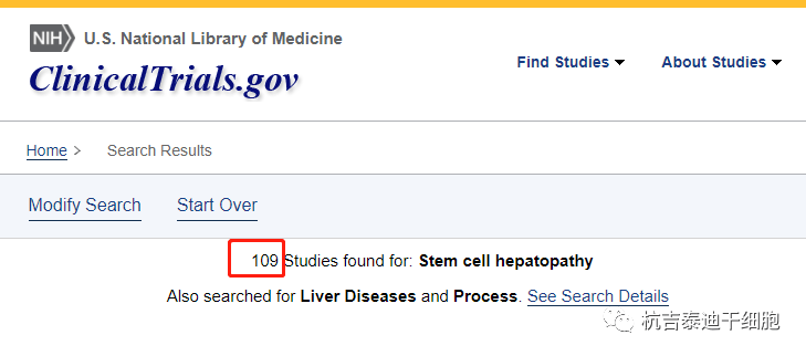 目前已經(jīng)有109項(xiàng)關(guān)于干細(xì)胞治療慢性肝病的臨床研究