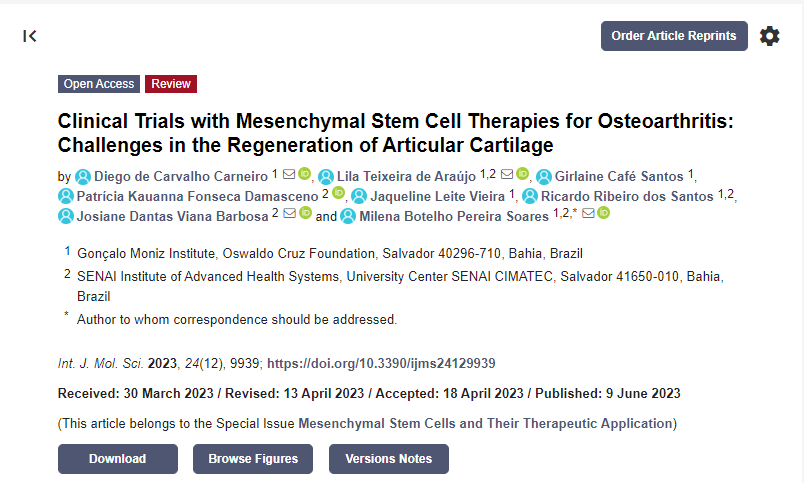 間充質干細胞治療骨關節(jié)炎的臨床試驗：關節(jié)軟骨再生的挑戰(zhàn)