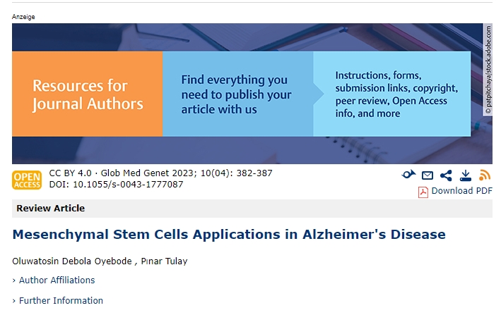 國(guó)內(nèi)外臨床研究：干細(xì)胞治療阿爾茨海默病患者癥狀具有積極作用