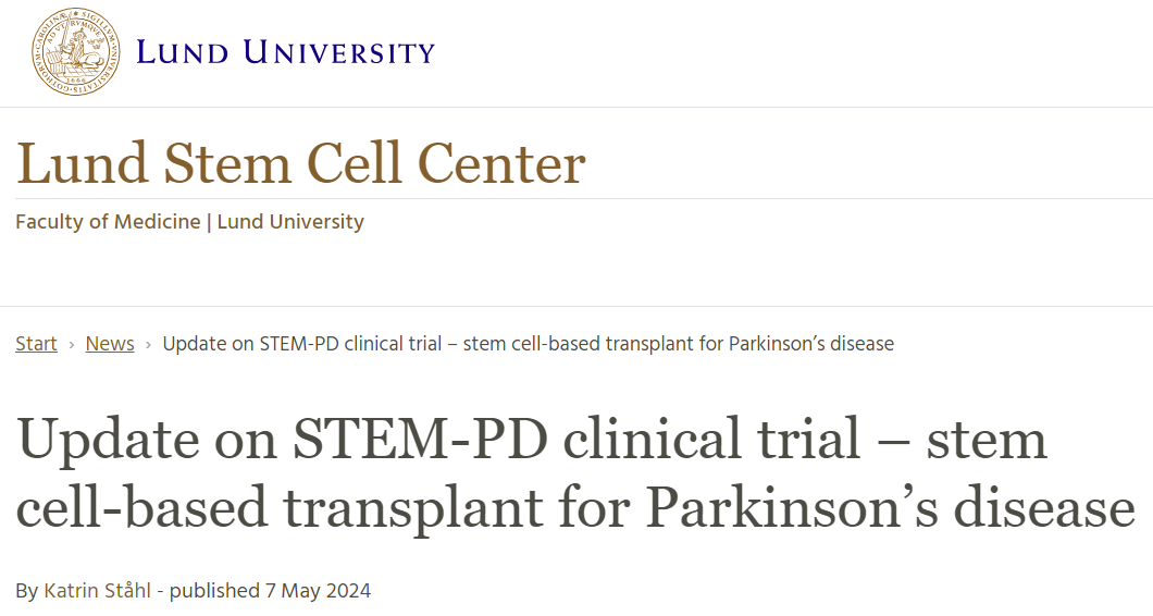 干細胞移植治療帕金森病的最新進展