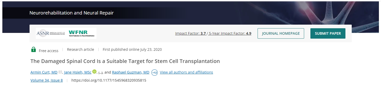 一項為期六年的隨訪臨床評估揭示了神經干細胞移植治療的短期和長期手術和醫療安全性。