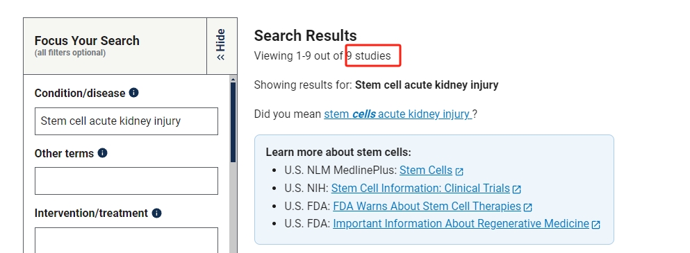 干細胞治療急性腎損傷的臨床研究進展 干細胞治療急性腎損傷的臨床研究進展