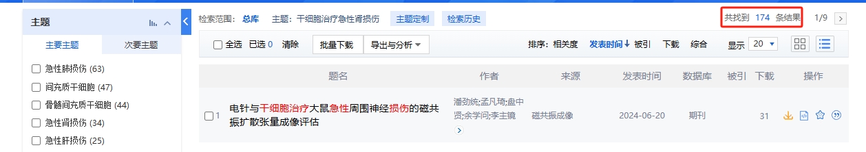 干細胞治療急性腎損傷的臨床研究進展 干細胞治療急性腎損傷的臨床研究進展