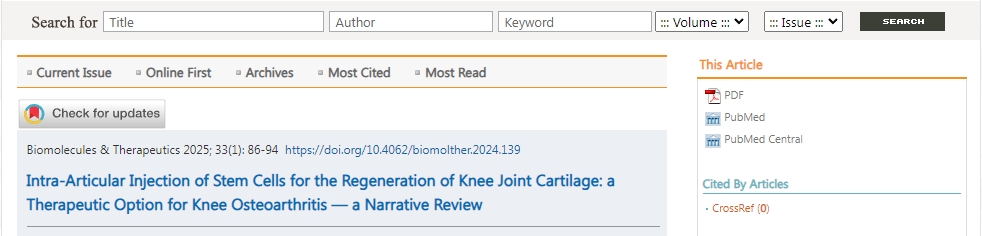關節內注射干細胞促進軟骨再生：干細胞治療骨關節炎的流程涵蓋6大過程