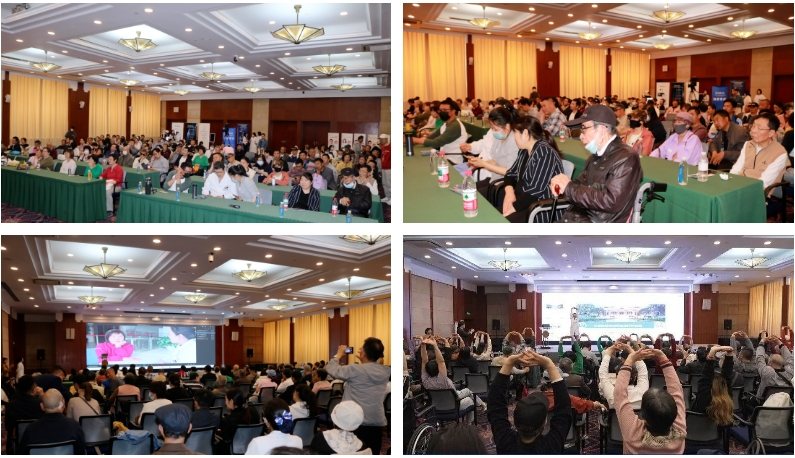 中國首例帕金森病患者接受GCP級自體干細胞移植治療的帕金森病患者現(xiàn)身上海瑞金醫(yī)院科普活動現(xiàn)場