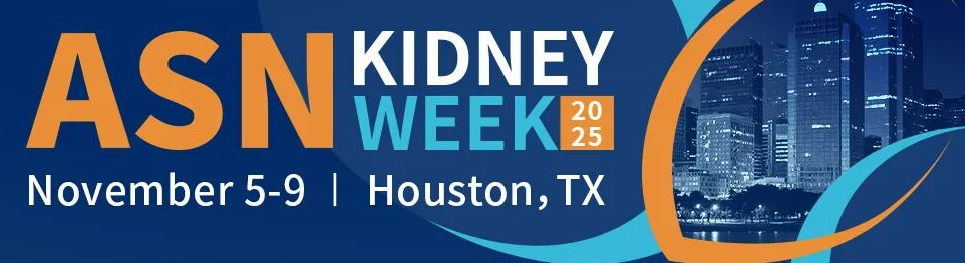美國腎臟病學(xué)會Kidney Week 2025